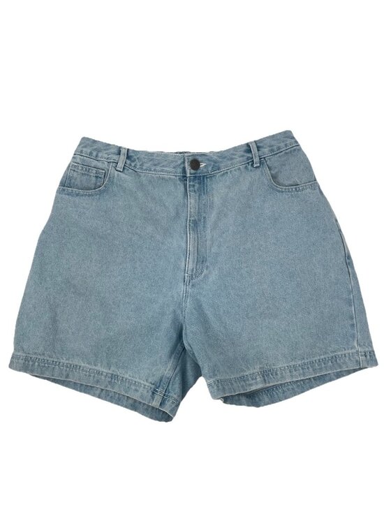Lucy Yak Pants - Lucy Yak High Rise Denim Shorts Light Wash Sz 32 90s Retro Ethical Indie Style